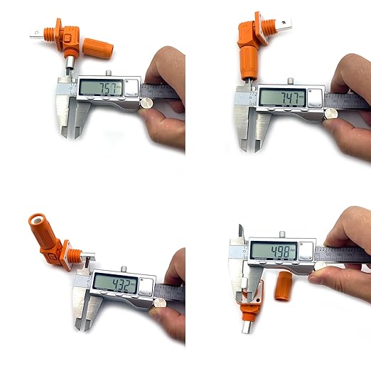 350A-450A 1500V Battery Energy Storage Connector, 120-185mm² High Current Connectors Quick Plug Terminal Orange Right Angle Plug and Socket IP67 Waterproof Power Adapter Threaded Wiring