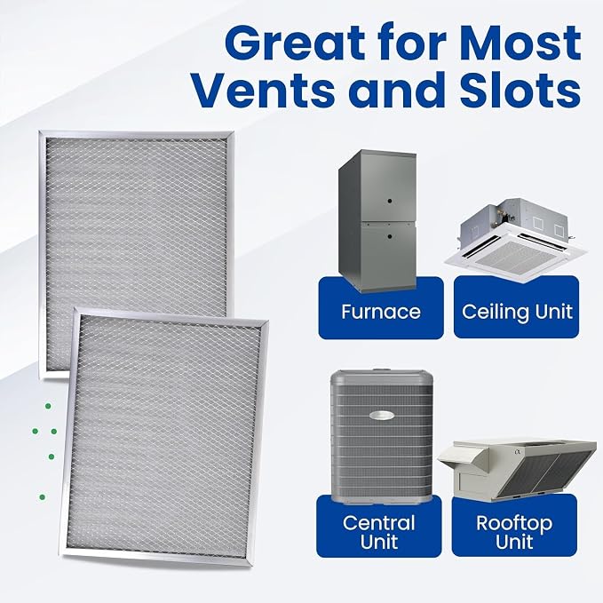McPherson Reusable Air Filter 24x24x1 | Washable MERV 8 | Made in USA Metal - Image 5