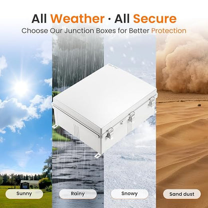 QILIPSU Waterproof Junction Box IP67 Outdoor Plastic Electrical Project - Image 7