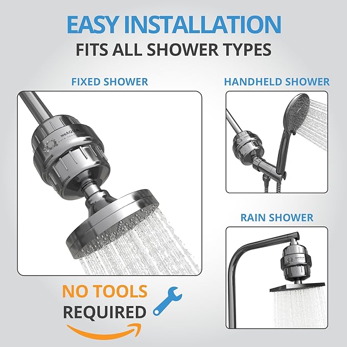weAQUA Heavy Duty Shower Filter Jumbo 3 PACK – 99% Removal - Image 6