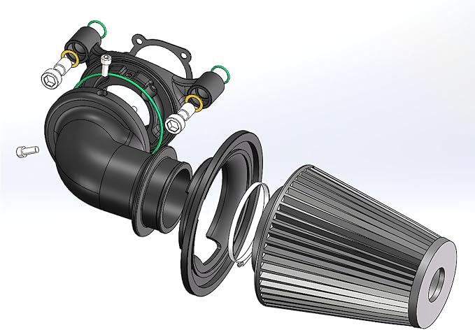 Big Sucker cone Air filter intake by ForHarleyAccessories