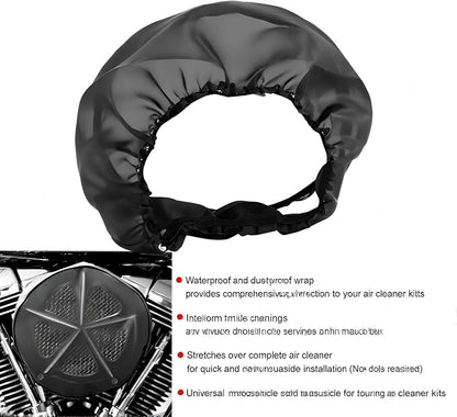 Motorcycle Waterproof Air Filter Rain Sock Dustproof Protective Cover Fits - Image 6