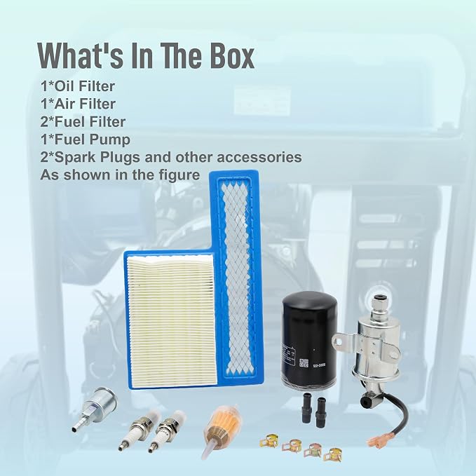 Oil Filter Air Filter Electric Fuel Pump Tune Up Kit Fit - Image 6