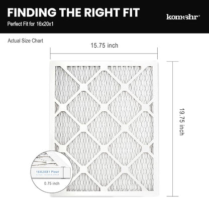 16x20x1 Air Filter MERV 8, HVAC/Furnace AC Filter Replacement, Dust - Image 2