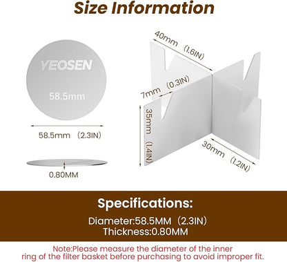 2Pack Stainless Steel Espresso Puck Screen - Image 2