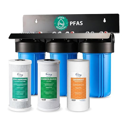 iSpring WGB31B-PF Whole House Water Filter System, SGS-Tested to Remove up to by iSpring