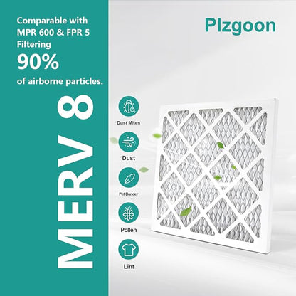10x10x1 Air Filter MERV 8 MPR 600 Pleated A/C Furnace Filters - Image 3