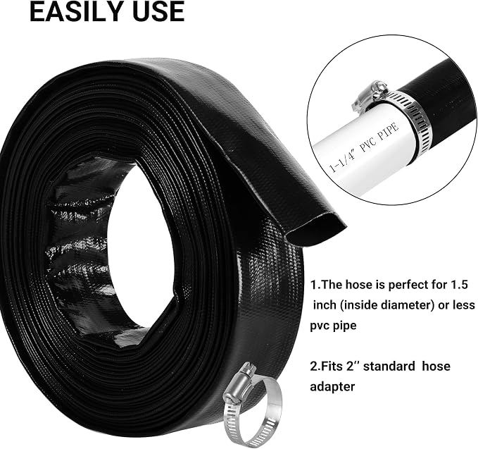 1-1/4" x 100 FT Pool Backwash Hose - Image 5