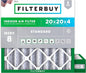Filterbuy 20x20x4 Air Filter MERV 8 Essential Dust & Allergy Defense, by Filterbuy