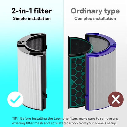 Leemone True HEPA+Carbon Filter 2-Pack Replacement - Image 7
