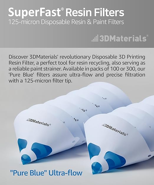 SuperFilter 300 pcs, Disposable Filter, 3D Printer Resin and Paint Strainer - Image 2