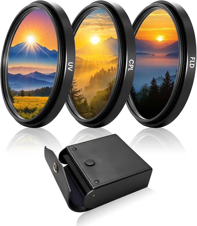 46mm UV/CPL/FLD Lens Filter Kit by WOKYO
