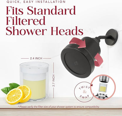 Vitamin C Shower Filter Replacement Cartridge + Shower Steamers Aromatherapy - Image 7
