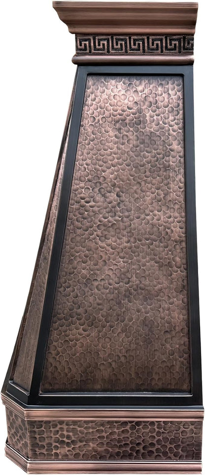 CT Copper Tailor Copper Vent Hood Wall Mount, 610 CFM Exhaust Fan, Stainless - Image 4