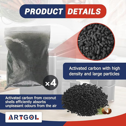 4-Pack Odor Absorbing Filter Refills - Image 2