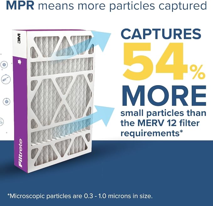 Filtrete 16x20x4 AC Furnace Air Filter, MPR 1550, MERV 12, Fits Lennox & - Image 4