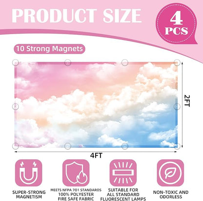 4 Pcs Fluorescent Light Covers - Image 3