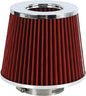 PTNHZ Universal Red 2.5" 63mm High Flow Cold Air Intake Cone Air Filter Power by PTNHZ+RACING