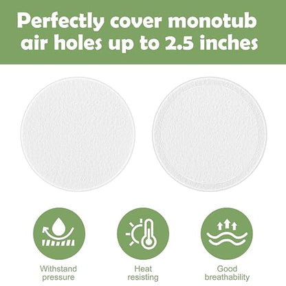 48 Pcs 2.5" Monotub Adhesive Filter Disks-2MM Thick Monotub Filter - Image 3