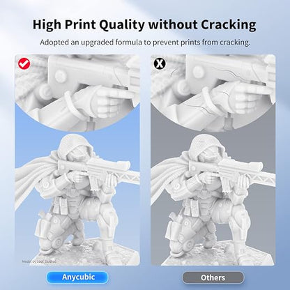 ANYCUBIC Water Washable 3D Printer Resin, 405nm High Precision UV-Curing 3D - Image 4