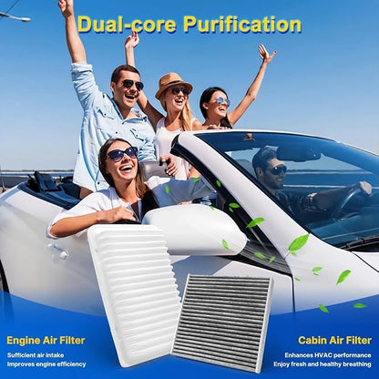 Cabin & Engine Air Filter Kit Fits L4-2.7L Tacoma 2005-2023 - Image 7