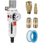 NANPU 1/2" NPT Compressed Air Filter Regulator Combo Piggyback, Auto Drain by NANPU