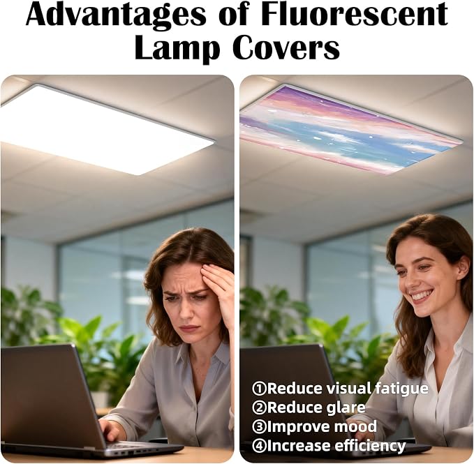 4 Pcs Fluorescent Light Covers - Image 5