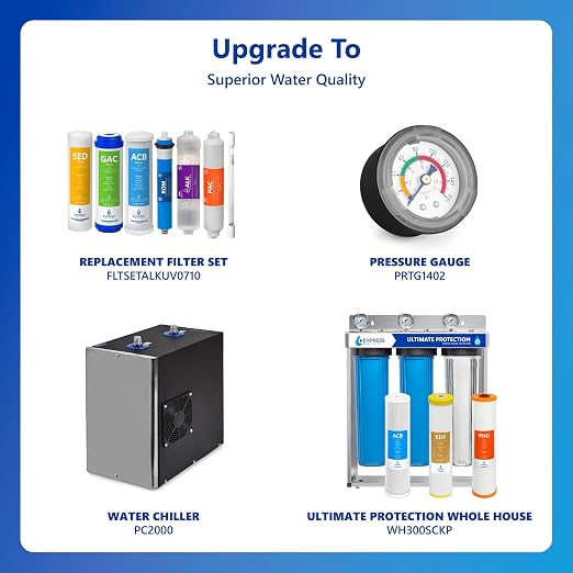 Express Water Reverse Osmosis Alkaline Ultraviolet Water Filtration System – - Image 9