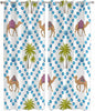 2 Panel Kitchen Cafe Curtains, Camels Palm Trees Sunlight Filtering Nature Air by Hokiten