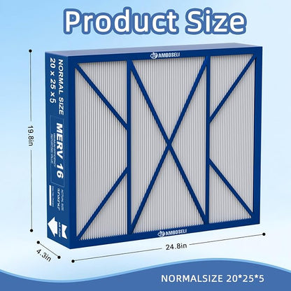 20x25x5 Merv 16 Air Filter Compatible - Image 3