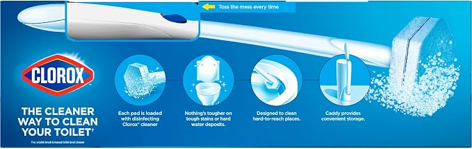 Clorox ToiletWand Toilet Bowl Cleaner- Toilet Brush, Storage Caddy and 6 - Image 12