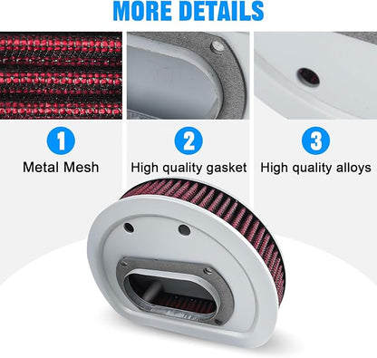 Motorcycle Air Filter 29462-99 1011-4208 High Flow Intake Cleaner Accessories - Image 4