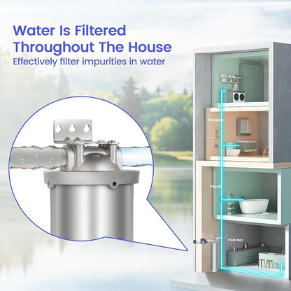 Amwater NSF/ANSI 42 Certification Big+ Stainless Steel Filter Housing - Image 6