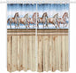 Western Horse Living Room Curtains 84 Inch Length, Window Curtains Tab Top by Unknown