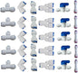 Lemoy 1/4" OD Quick Connect Push In to Connect Water Tube Fitting by Liimevvon
