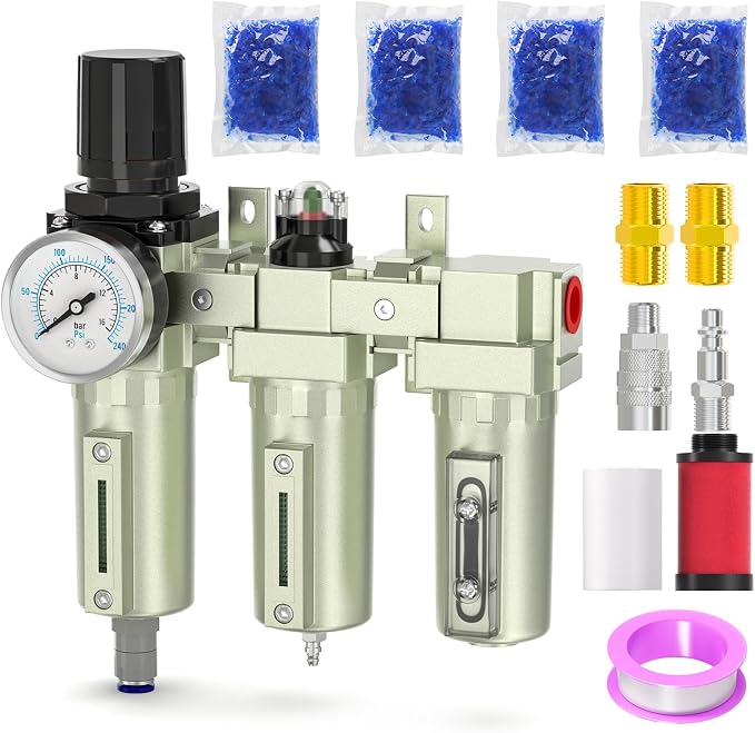 Industrial Grade 3-Stage Air Drying System, 3/4" NPT by BOGERDACK