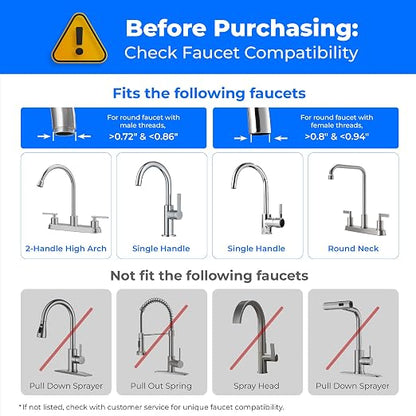 Waterdrop Water Filter for Sink Faucet, NSF Certified Water Purifier, 320 - Image 3