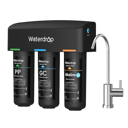 Waterdrop TSB-ALK 8 Layer Slightly Alkaline Under Sink Water Filter System by Waterdrop