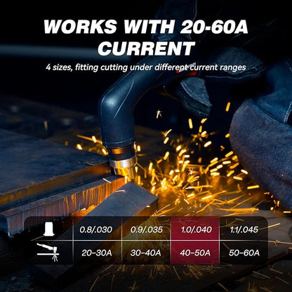 ARCCAPTAIN 23Pcs IPT60 Plasma Cutter Torch Consumables, .040" Plasma Cutter - Image 6