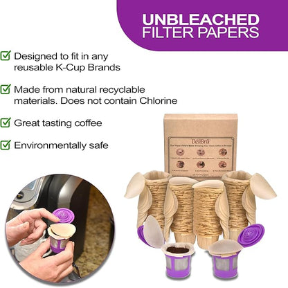Delibru Unbleached Paper Filters - Image 2