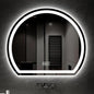 Bathroom Mirror with 3 Colour LED Lights, Lighted Bathroom Makeup Wall Mounted by Unknown