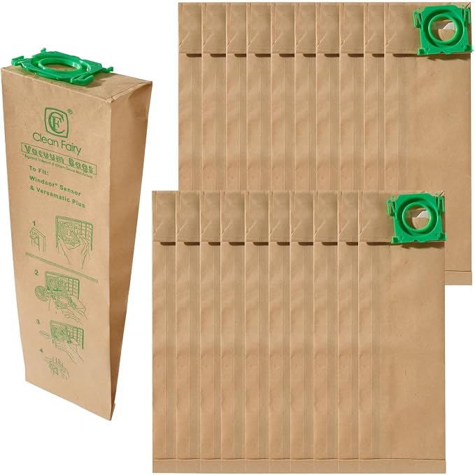 CF Clean Fairy 20pack Vacuum Filter Bags Compatible by CFCleanFairy