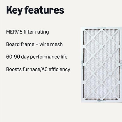 Amazon Basics Merv 5 AC Furnace Air Filter 14x25x1 inches - Image 2