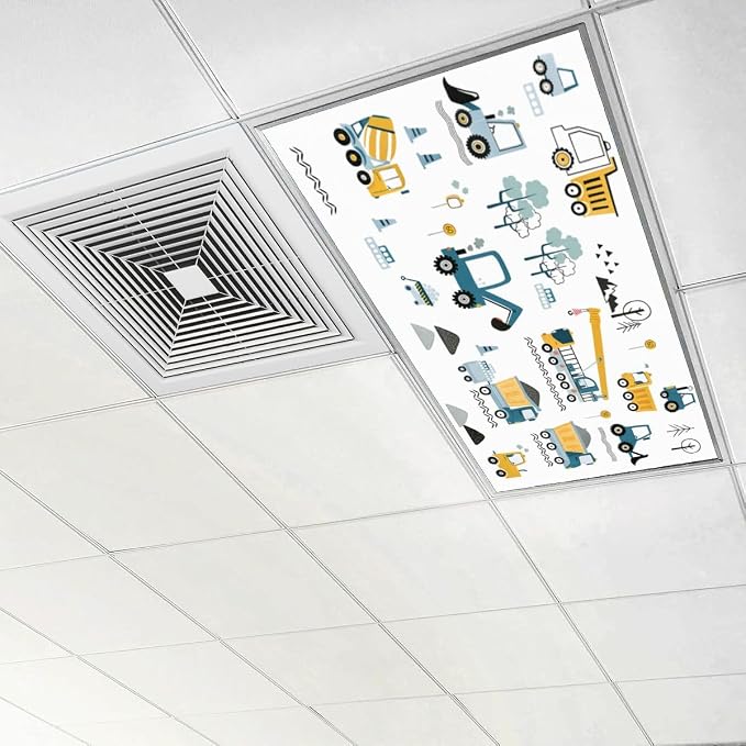 4 Pcs Fluorescent Light Covers for Ceiling Lights Construction Vehicles - Image 6