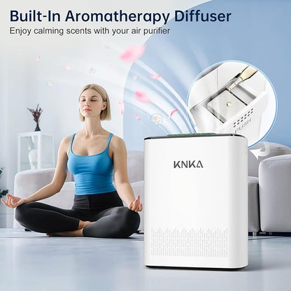 KNKA Air Purifier for Home Bedroom, True HEPA Air Cleaner - Image 9