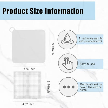 6 PCS Silicone Shower Drain Cover - Image 2