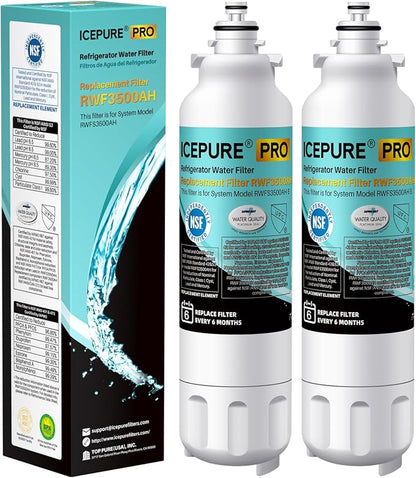 ICEPURE PRO ADQ73613401 NSF401&473&53&42 Certified Refrigerator Water Filter by ICEPURE