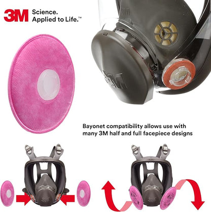 3M 2091 P100 Particulate Filter, 3 Pairs - Image 5