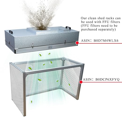 FFU HEPA H14 Filter Laminar Flow Hood Clean Bench Bracket, Use - Image 7