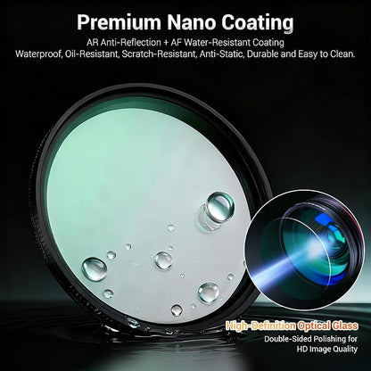77mm Black Diffusion 1/4 & Reflectivity CPL 2 in-1 Filter - Image 9